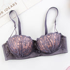 Embroidered shell bra