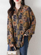 Plus Size Sun Protection Women's Loose Chiffon Shirt