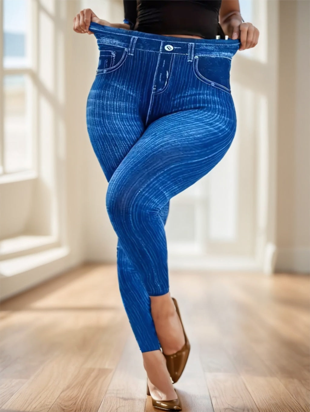 Ladies' Solid-colored Jeans