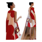 Plus Size Women's Clothing Dress Sleeveless Mid-length Dress Women