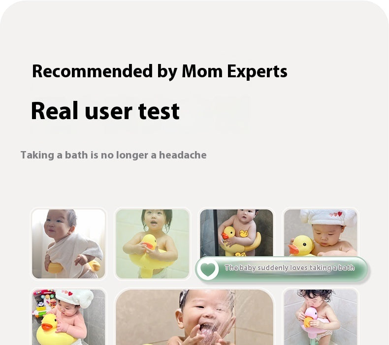 Baby Standing Red Mouth Duck Bath Table Hands-free Shower Non-slip Spine Protection Adjustable
